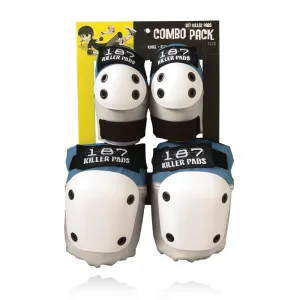 187 Killer Pads Adult Knee & Elbow Sets - Stone/Khaki