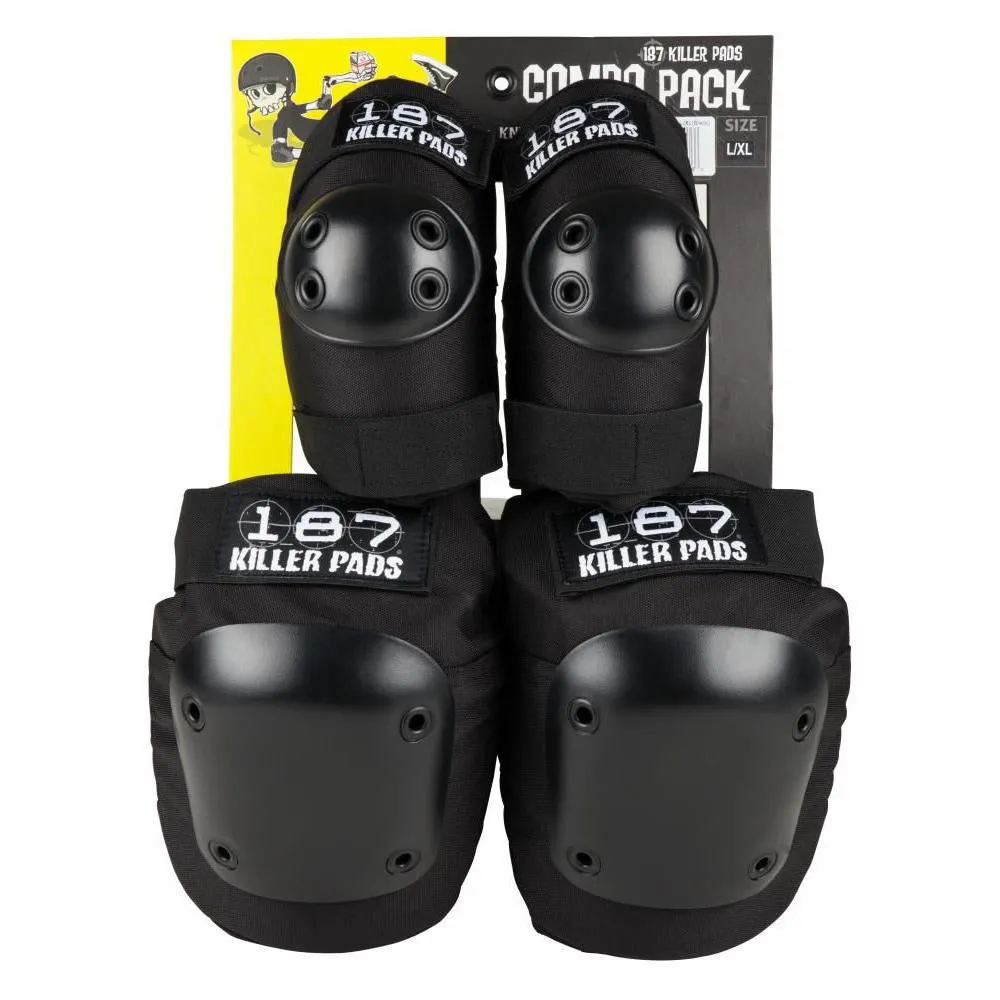 187 Knee/Elbow Pad Combo Pack - Black