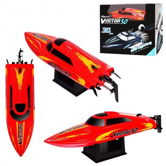 2.4G RC Racing Boat Brushed RTR High Speed Racer-Red