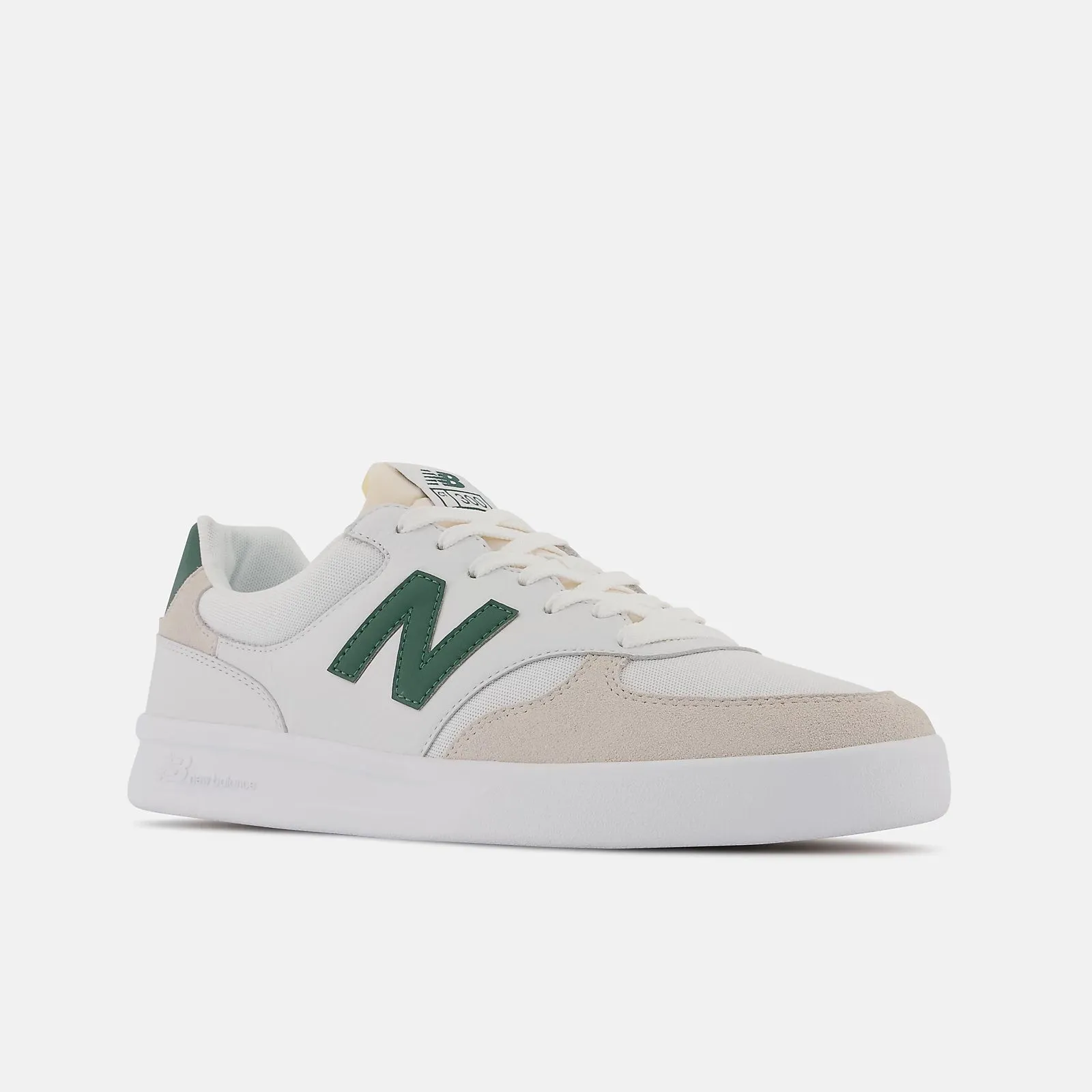 300 Court Sneaker (White   Green)