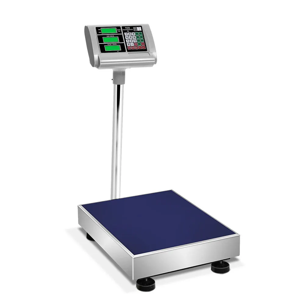 300KG Digital Platform Scale, LCD, Stainless Steel - Emajin