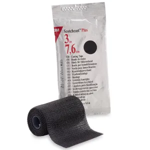 3M™ Scotchcast™ Plus Black Cast Tape, 3 Inch x 4 Yard, 1 Box of 10