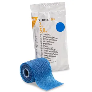 3M™ Scotchcast™ Plus Blue Cast Tape, 2 Inch x 4 Yard, 1 Case of 10