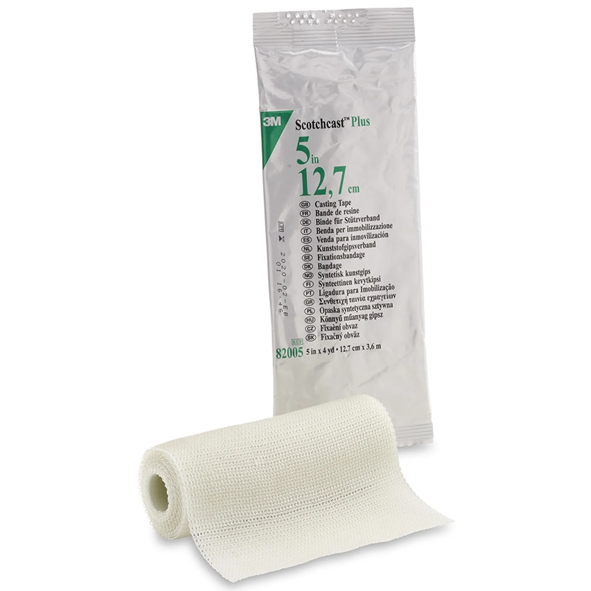 3M™ Scotchcast™ Plus Cast Tape, White, 5 Inch x 4 Yard, 1 Box of 10