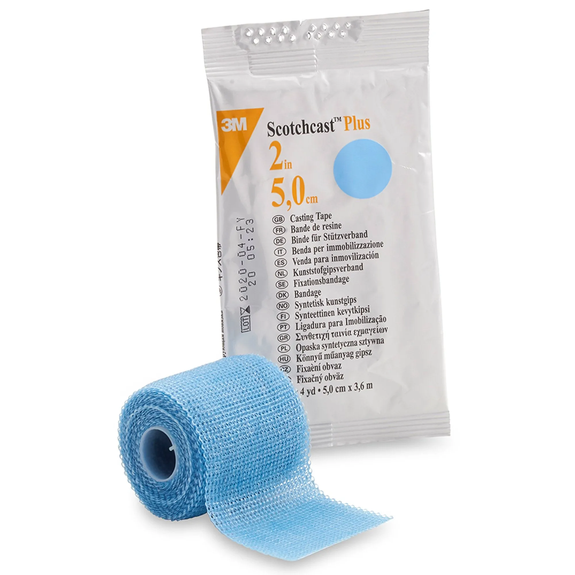 3M™ Scotchcast™ Plus Light Blue Cast Tape, 2 Inch x 4 Yard, 1 Box of 10