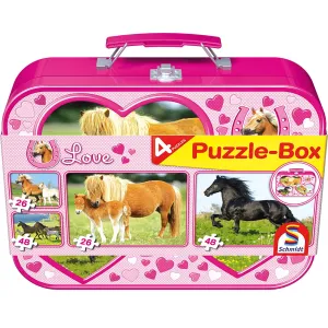 4 in 1 Horse Puzzles in a Tin