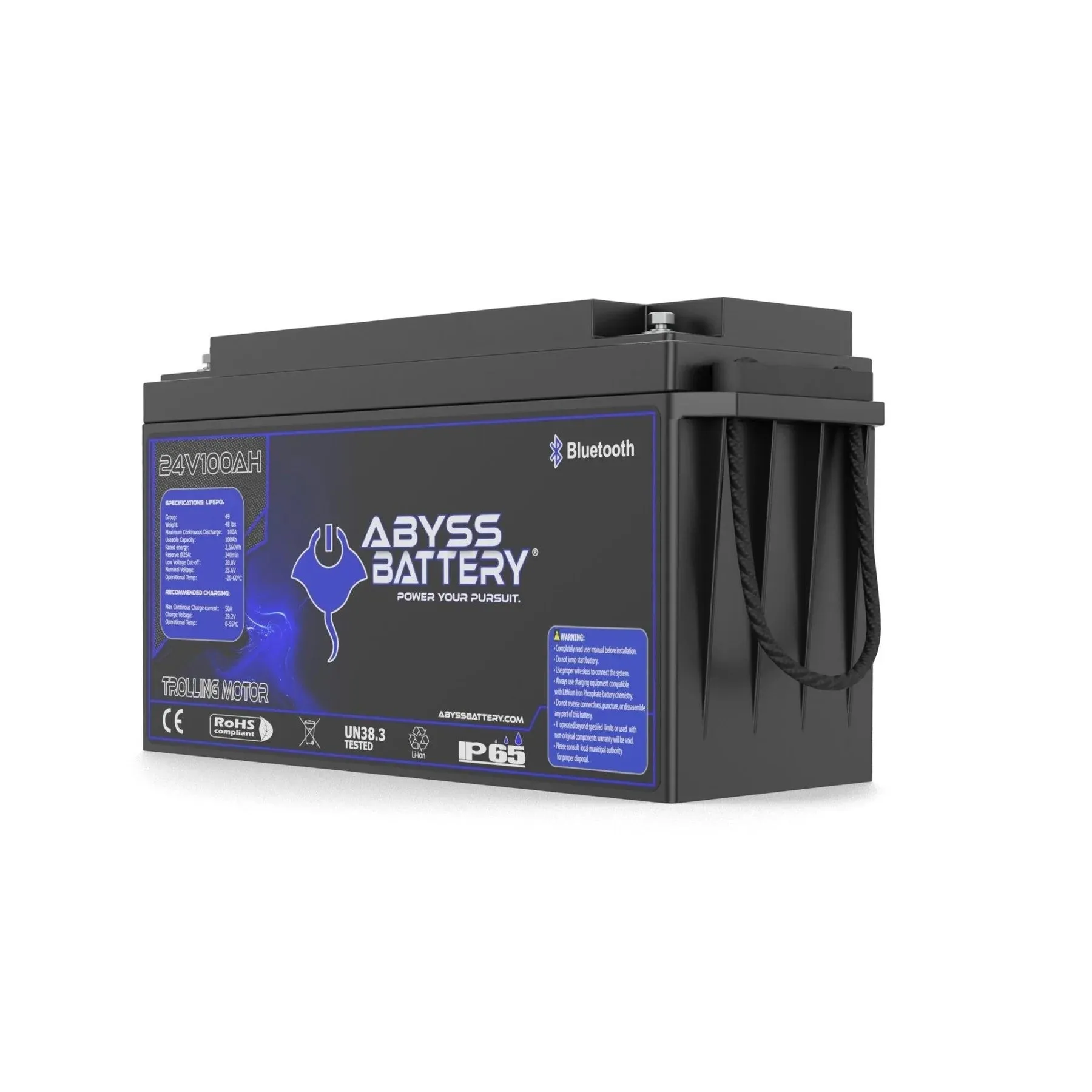 Abyss® 24V 100Ah Lithium Trolling Motor Battery