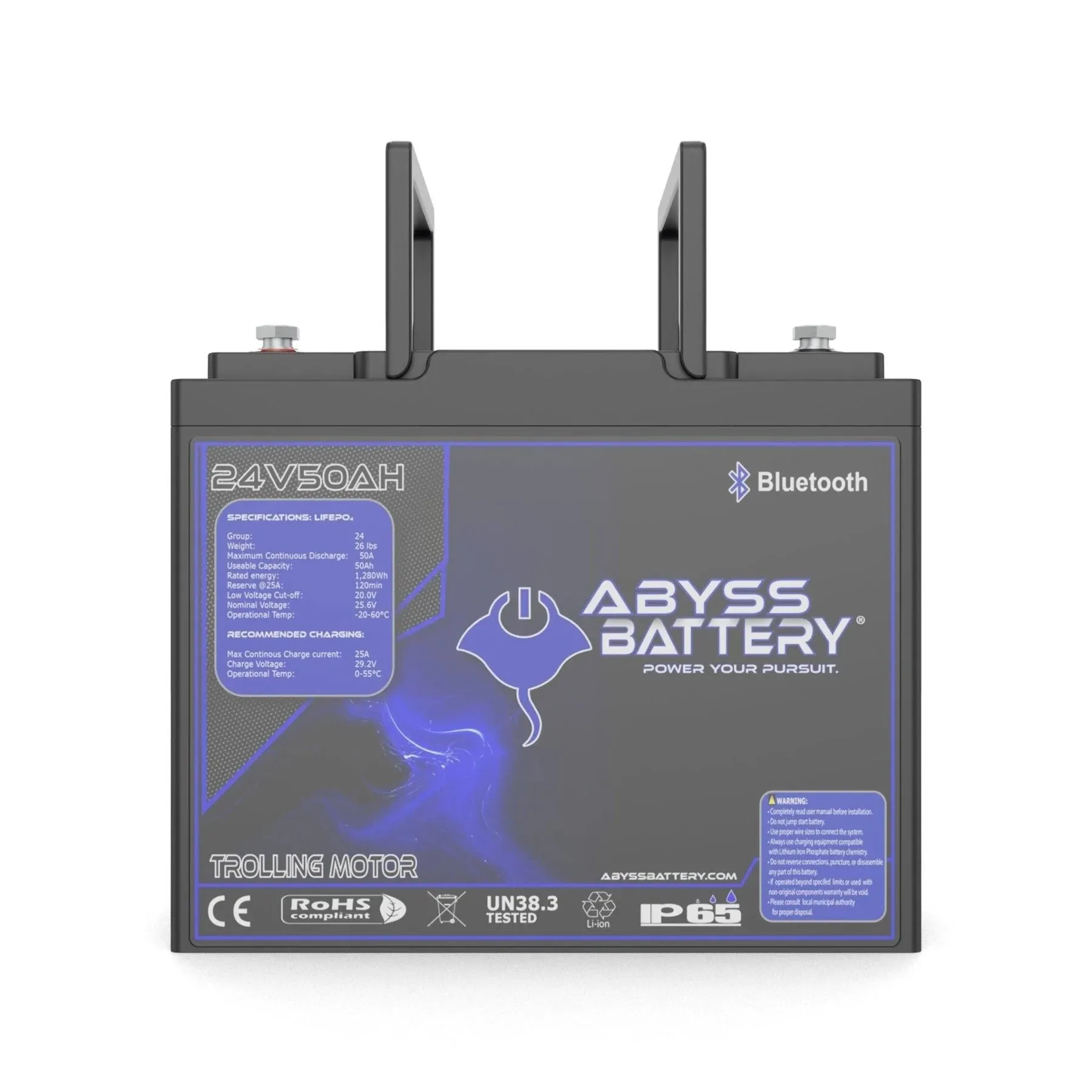 Abyss® 24V 50Ah Lithium Trolling Motor Battery