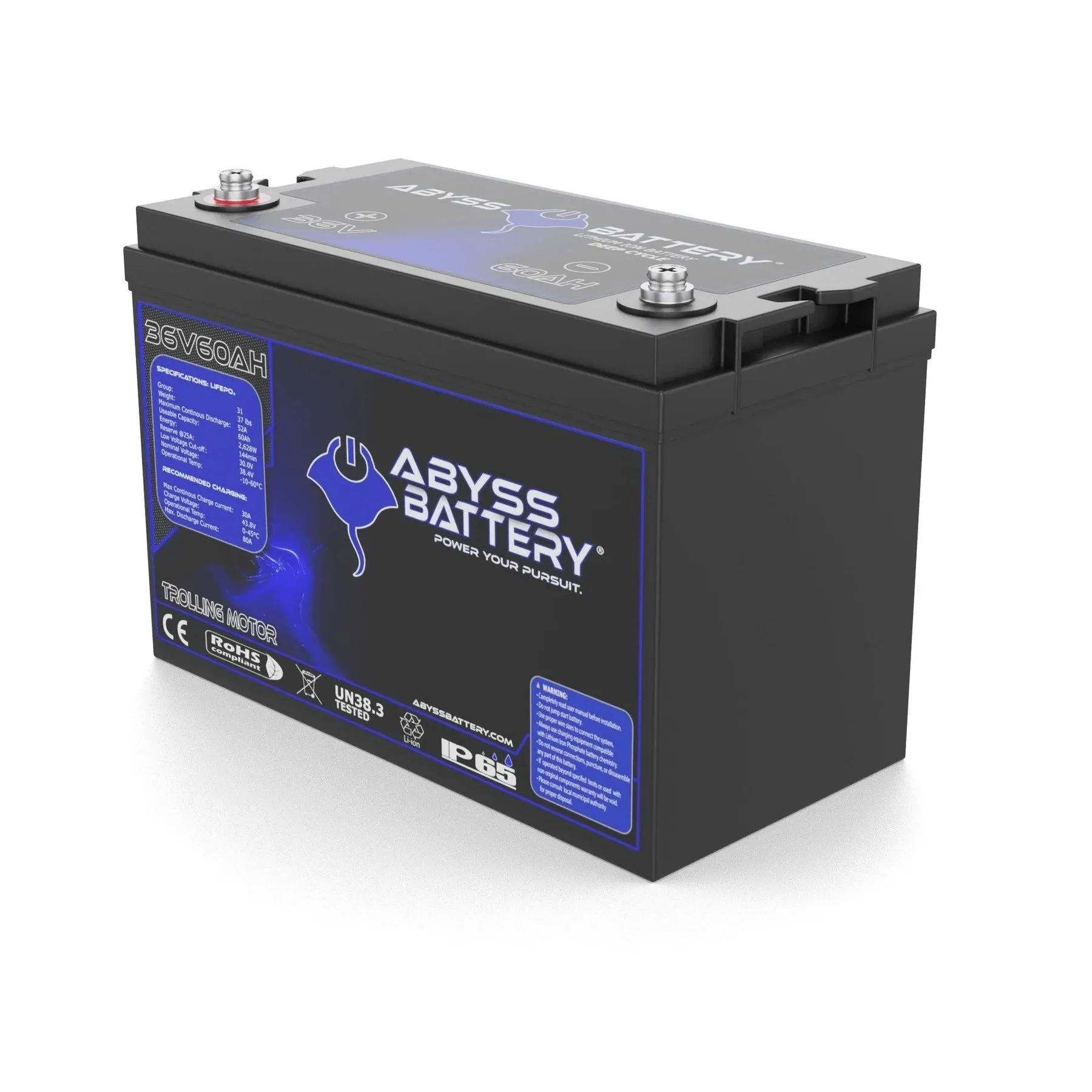 Abyss® 36V 60Ah Lithium Trolling Motor Battery