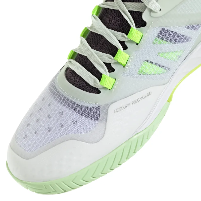 Adidas Adizero Ubersonic 4.1 Tennis Shoes - White/Black/Lucid Lemon