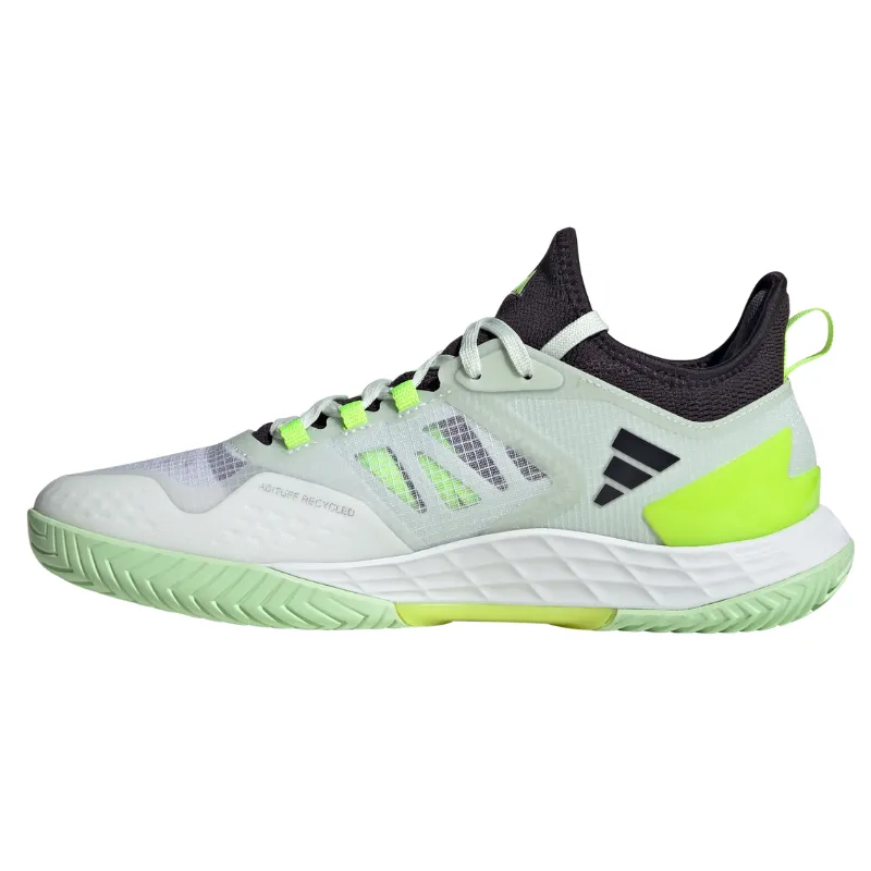 Adidas Adizero Ubersonic 4.1 Tennis Shoes - White/Black/Lucid Lemon