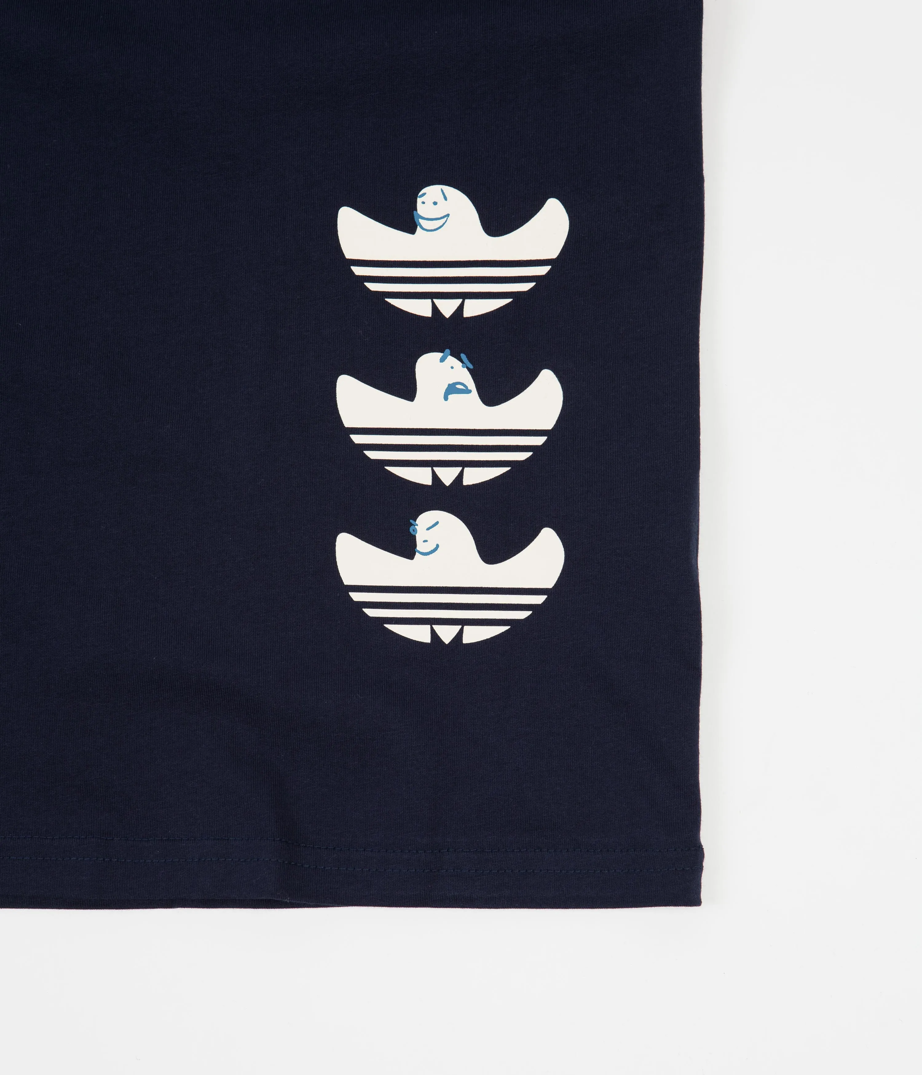 Adidas Drawn Shmoofoil T-Shirt - Collegiate Navy / Wonder White