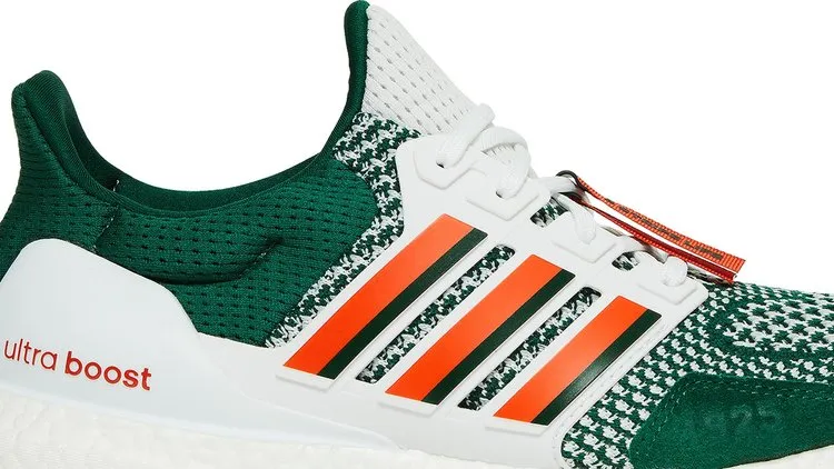 Adidas NCAA x UltraBoost 1.0 'Miami Hurricanes' Sneakers, Green