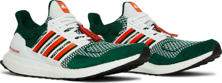 Adidas NCAA x UltraBoost 1.0 'Miami Hurricanes' Sneakers, Green