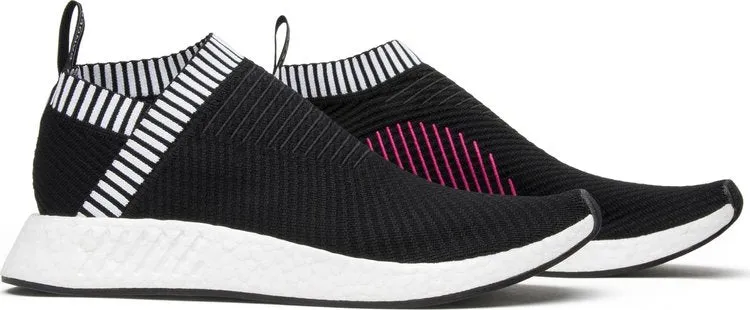 Adidas NMD_CS2 Primeknit 'Shock Pink' sneakers, black