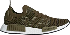 Adidas NMD_R1 STLT Primeknit 'Trace Olive' sneakers, green