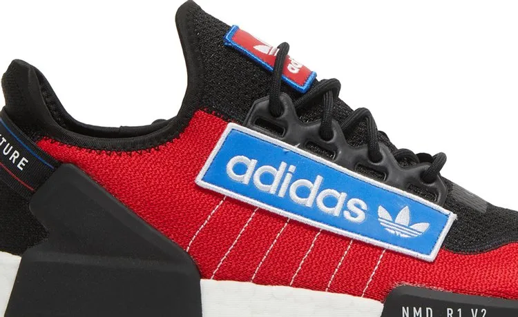 Adidas NMD_R1 V2 'Logo Patch - Team Power Red' sneakers, red