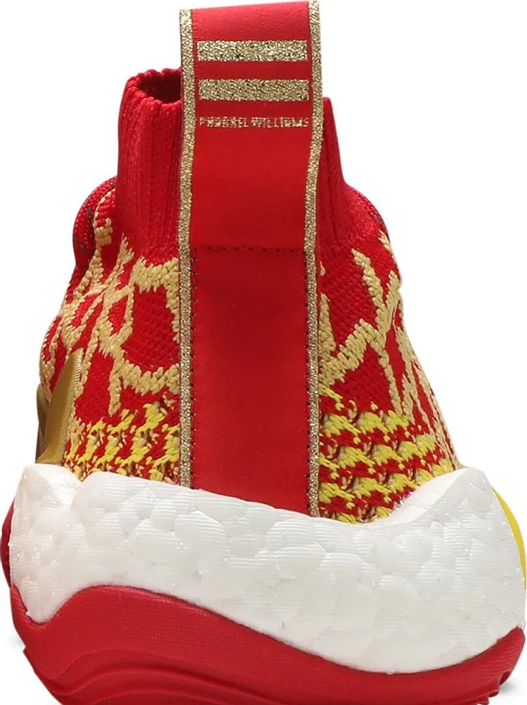 Adidas Pharrell x Crazy BYW sneakers, red/yellow