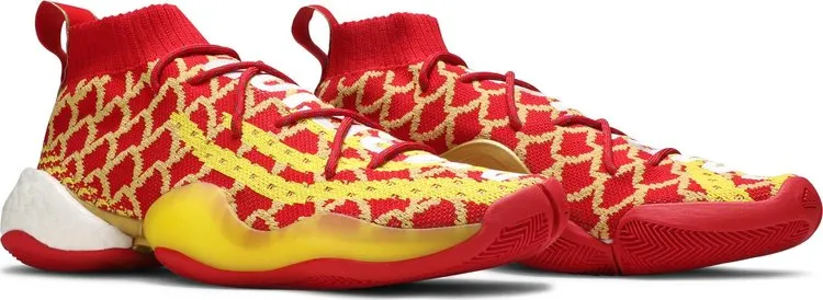 Adidas Pharrell x Crazy BYW sneakers, red/yellow