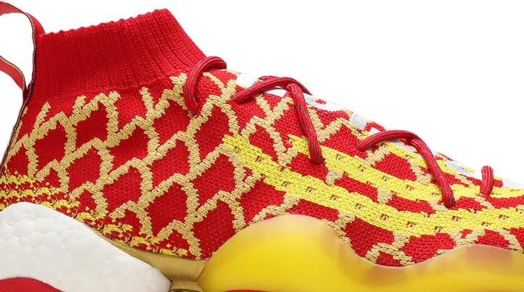 Adidas Pharrell x Crazy BYW sneakers, red/yellow