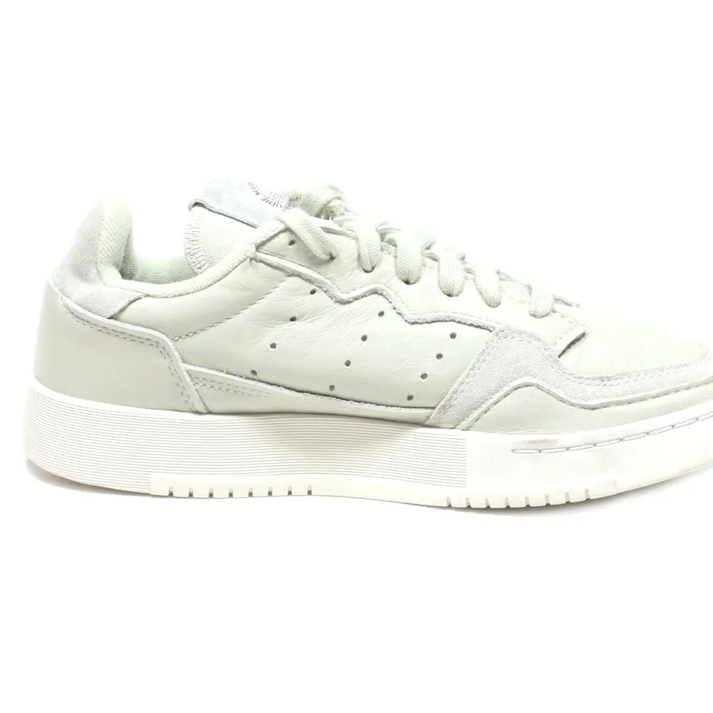 Adidas Supercourt Low-Top Sneakers Leather Green Colour For Women