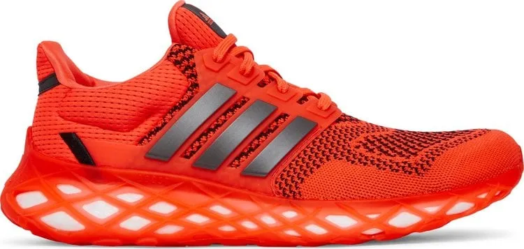 Adidas Ultraboost Web DNA 'Solar Red' Sneakers, Orange