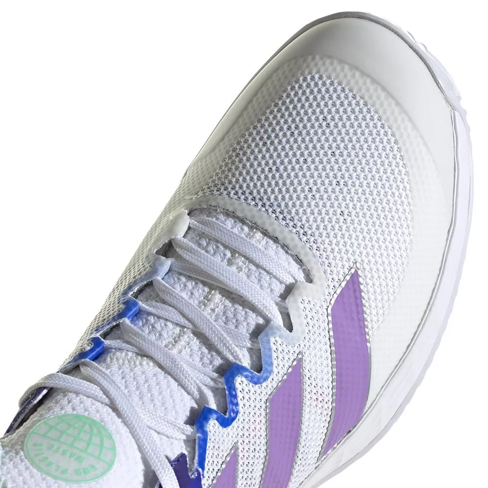 adidas Women's adizero Ubersonic 4 - LanzaT - Cloud White / Violet Fusion