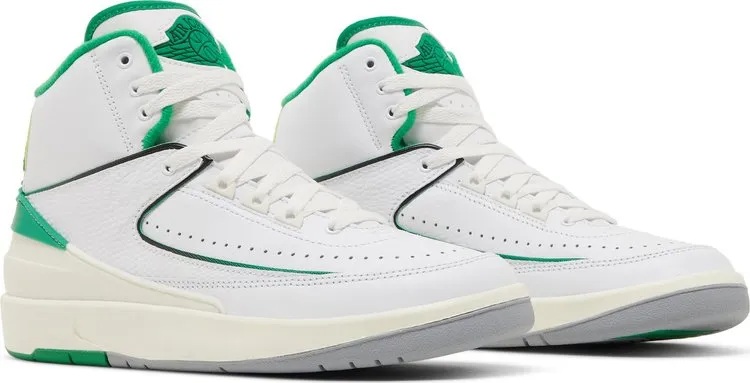 Air Jordan 2 Retro GS Lucky Green, white