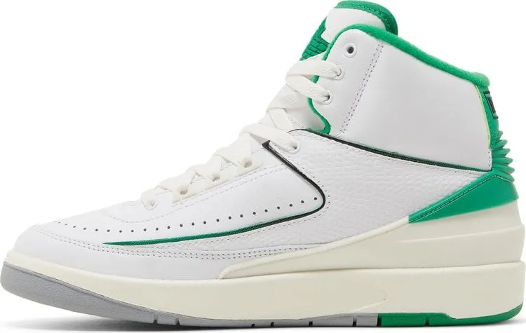 Air Jordan 2 Retro GS Lucky Green, white