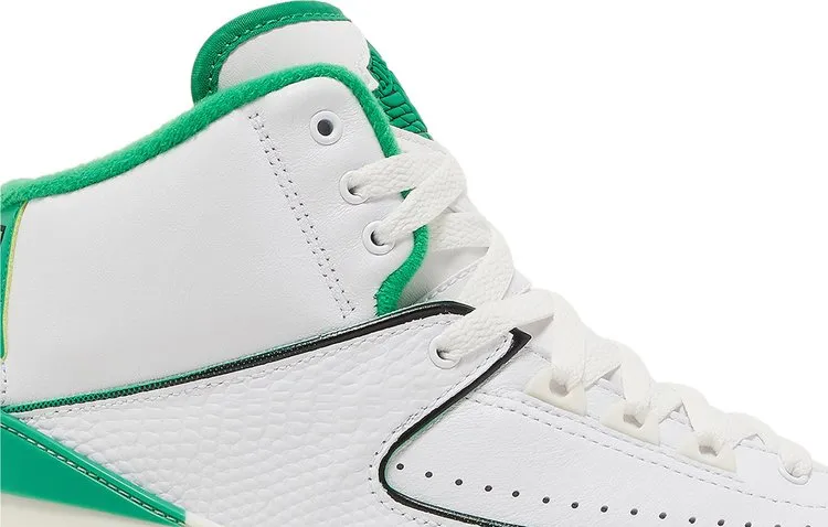 Air Jordan 2 Retro GS Lucky Green, white