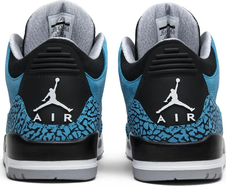 Air Jordan 3 Retro Powder Blue sneakers, blue