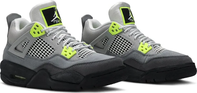 Air Jordan 4 Retro SE GS Neon 95 sneakers, gray