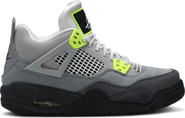 Air Jordan 4 Retro SE GS Neon 95 sneakers, gray