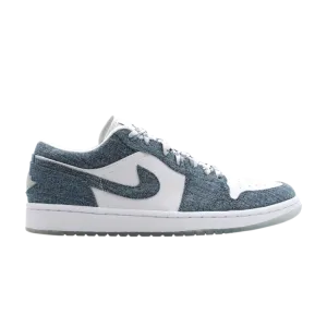 Air Jordan Wmns Air Jordan 1 Retro Low 'Denim' Sneakers, White