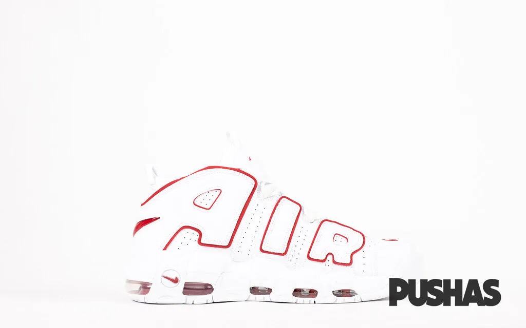 Air More Uptempo 'White Varsity Red Outline' (2021)