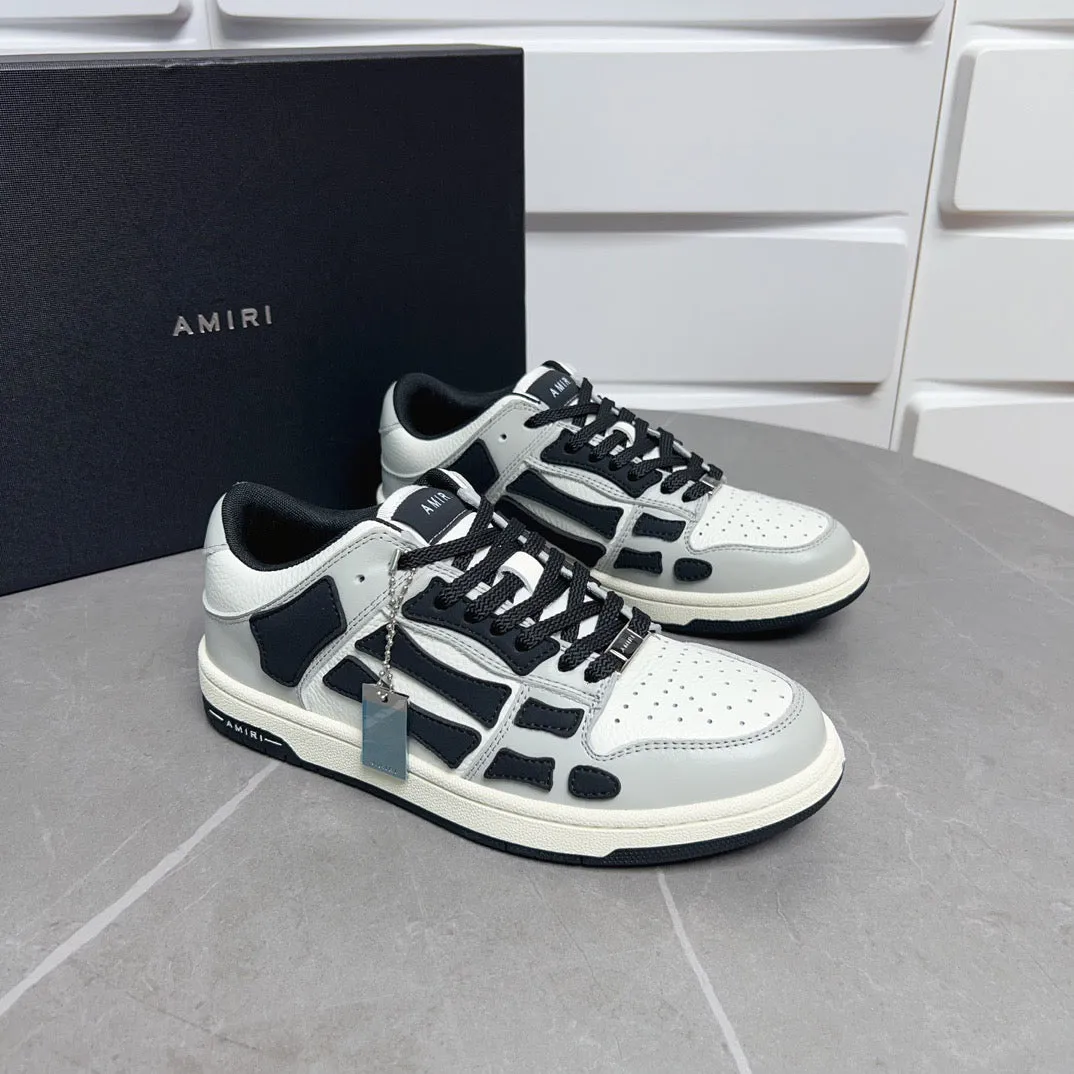 AMR Skel Top Low White ,Grey and Black Sneakers-151