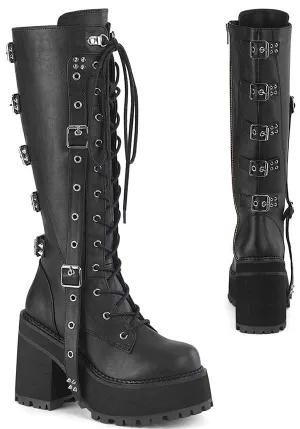 ASSAULT-218 [Black] | PLATFORM BOOTS [PREORDER]