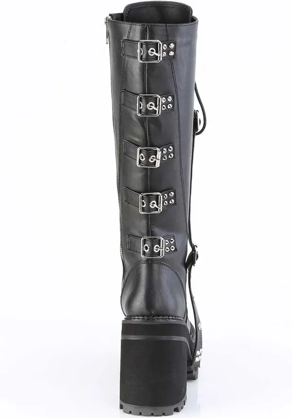 ASSAULT-218 [Black] | PLATFORM BOOTS [PREORDER]