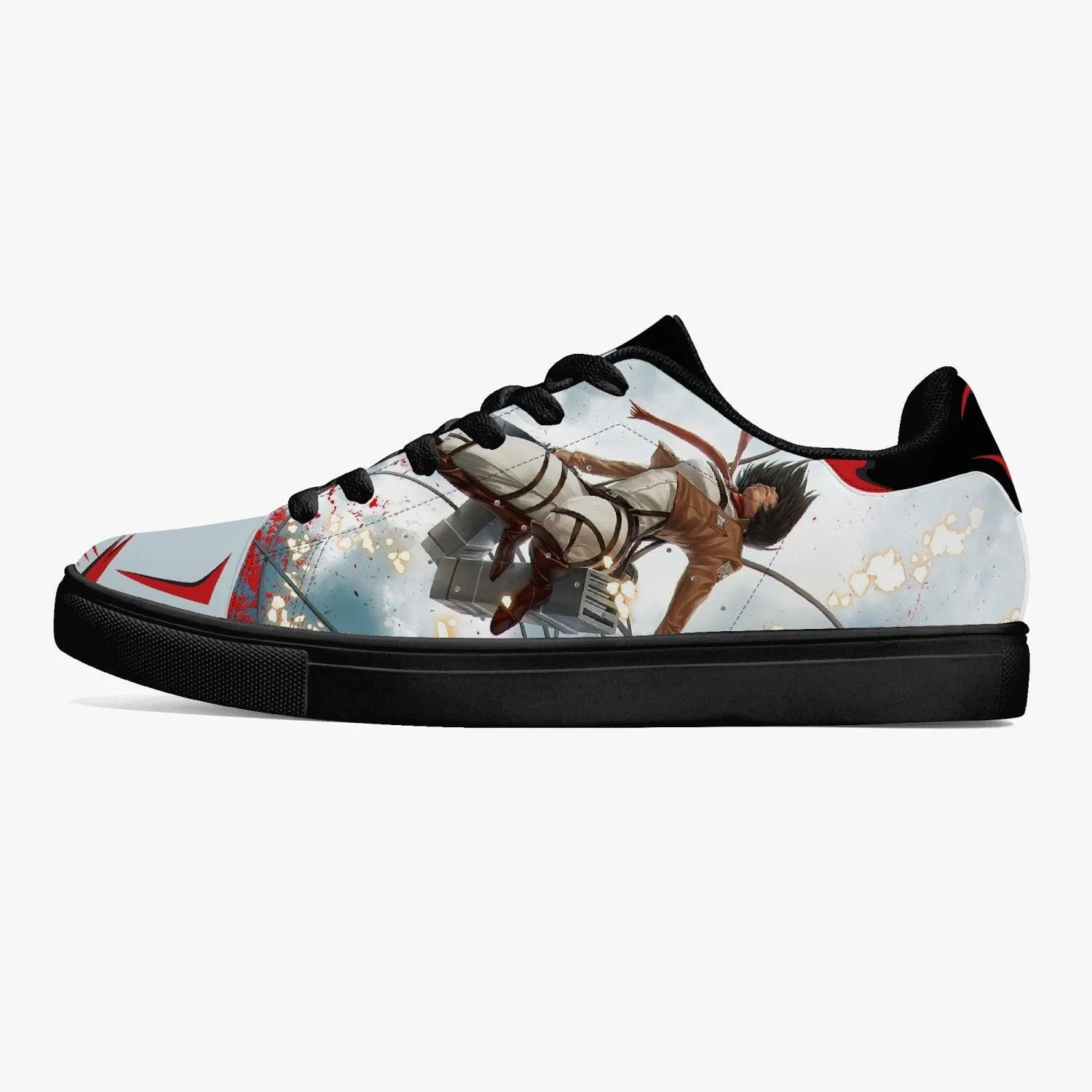 Attack On Titan Mikasa Ackerman Skate Anime Shoes