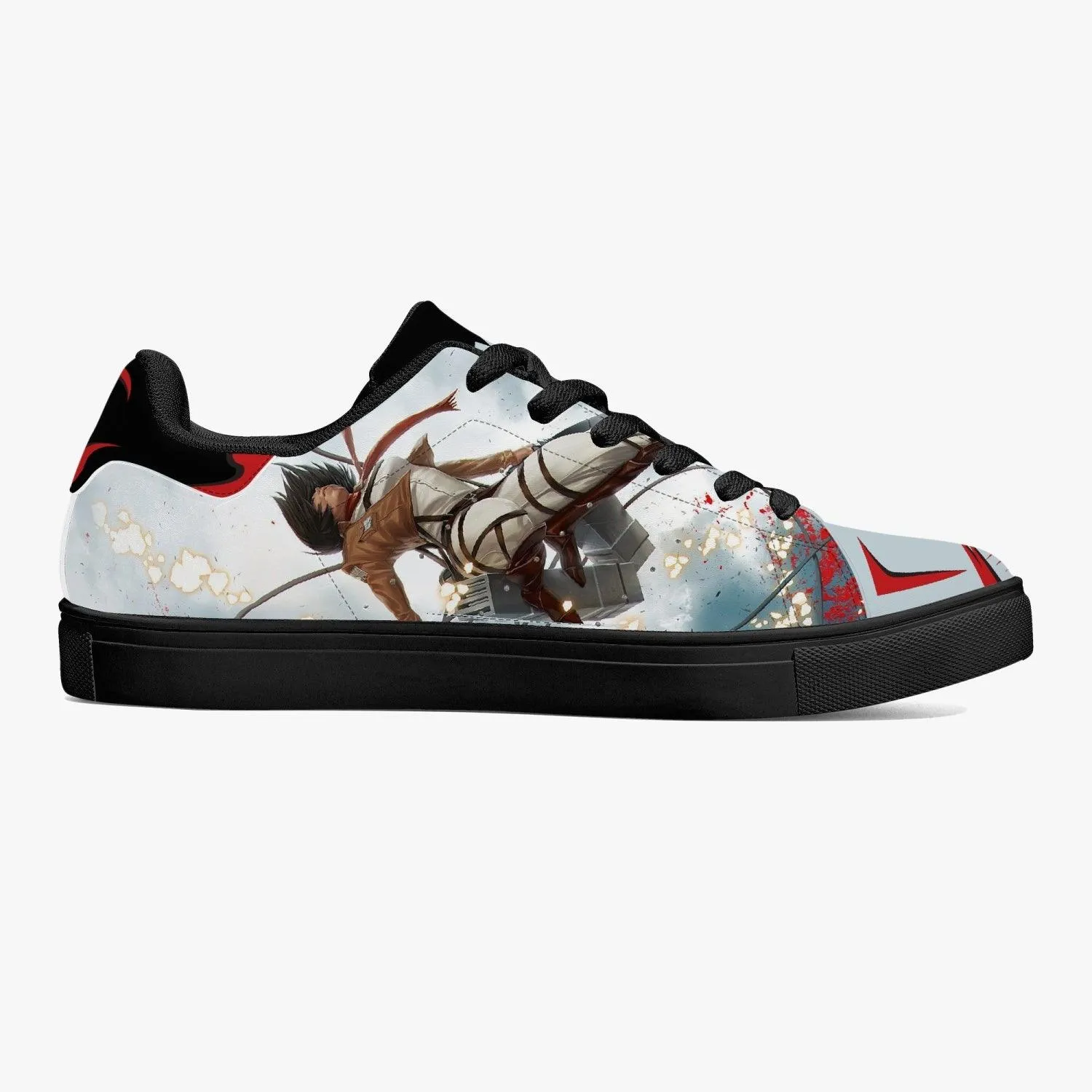 Attack On Titan Mikasa Ackerman Skate Anime Shoes