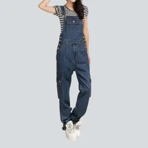 Baggy denim dungaree for women