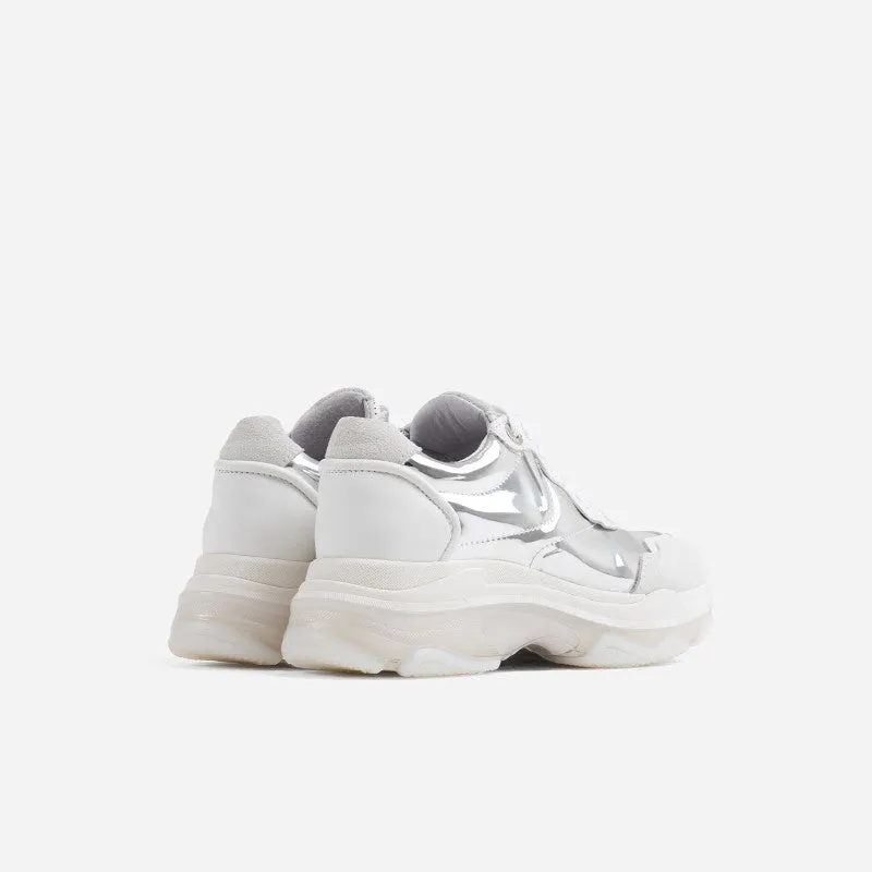 Baisley Silver White Chunky Sneakers