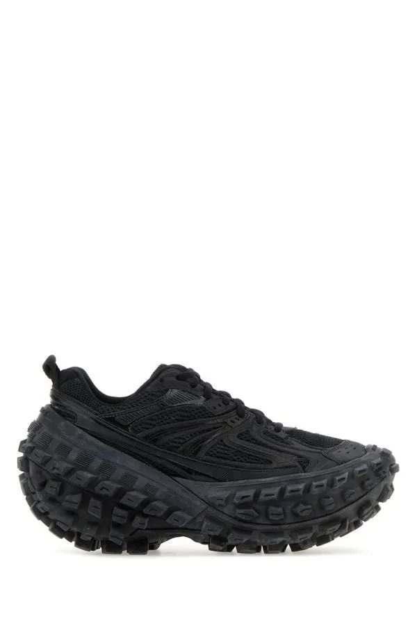 BALENCIAGA | Black nylon and mesh Bouncer sneakers