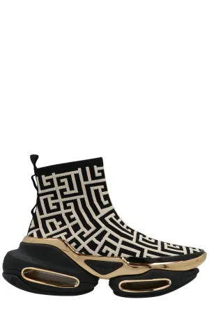 Balmain B-Bold Monogram Slip On Sneakers