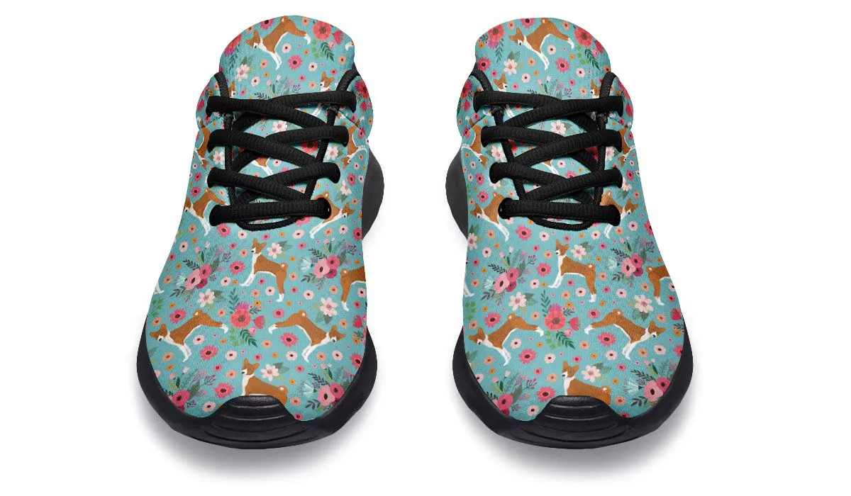 Basenji Flower Sneakers