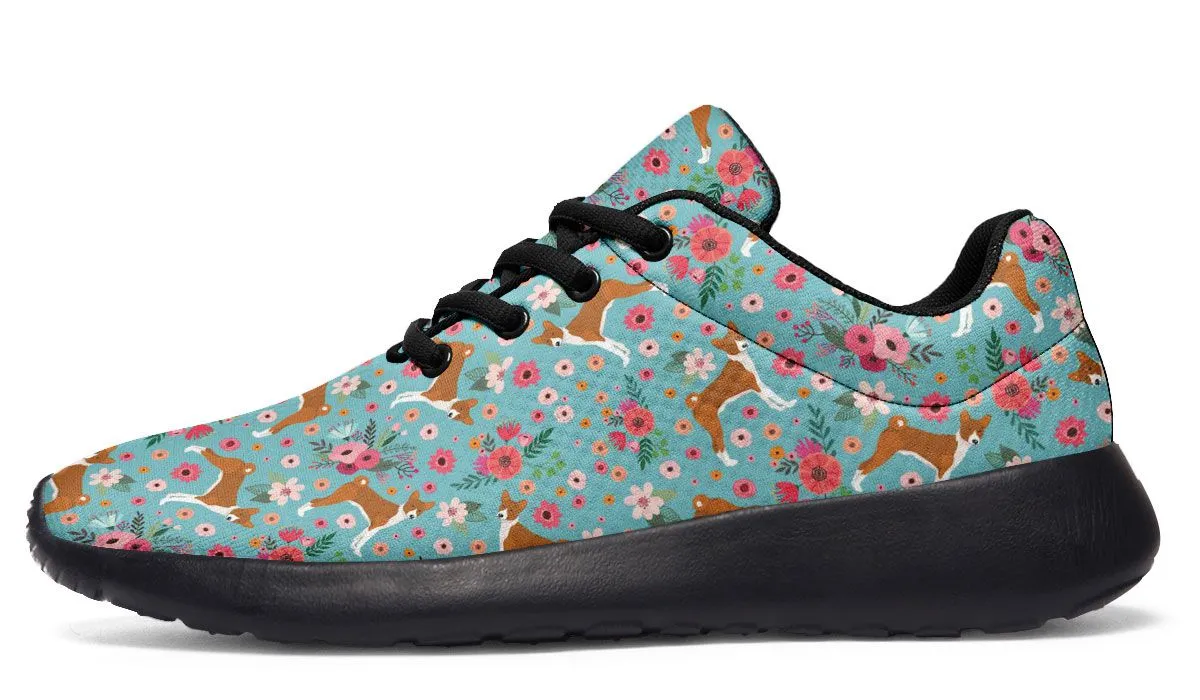 Basenji Flower Sneakers