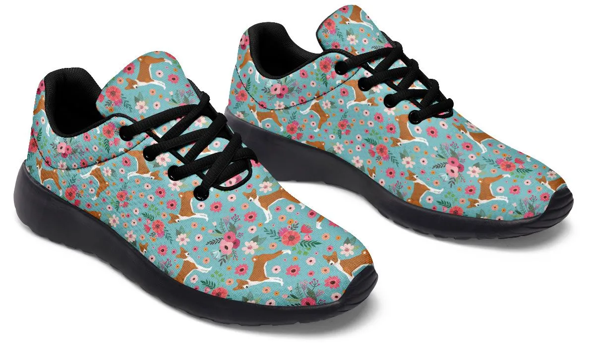 Basenji Flower Sneakers