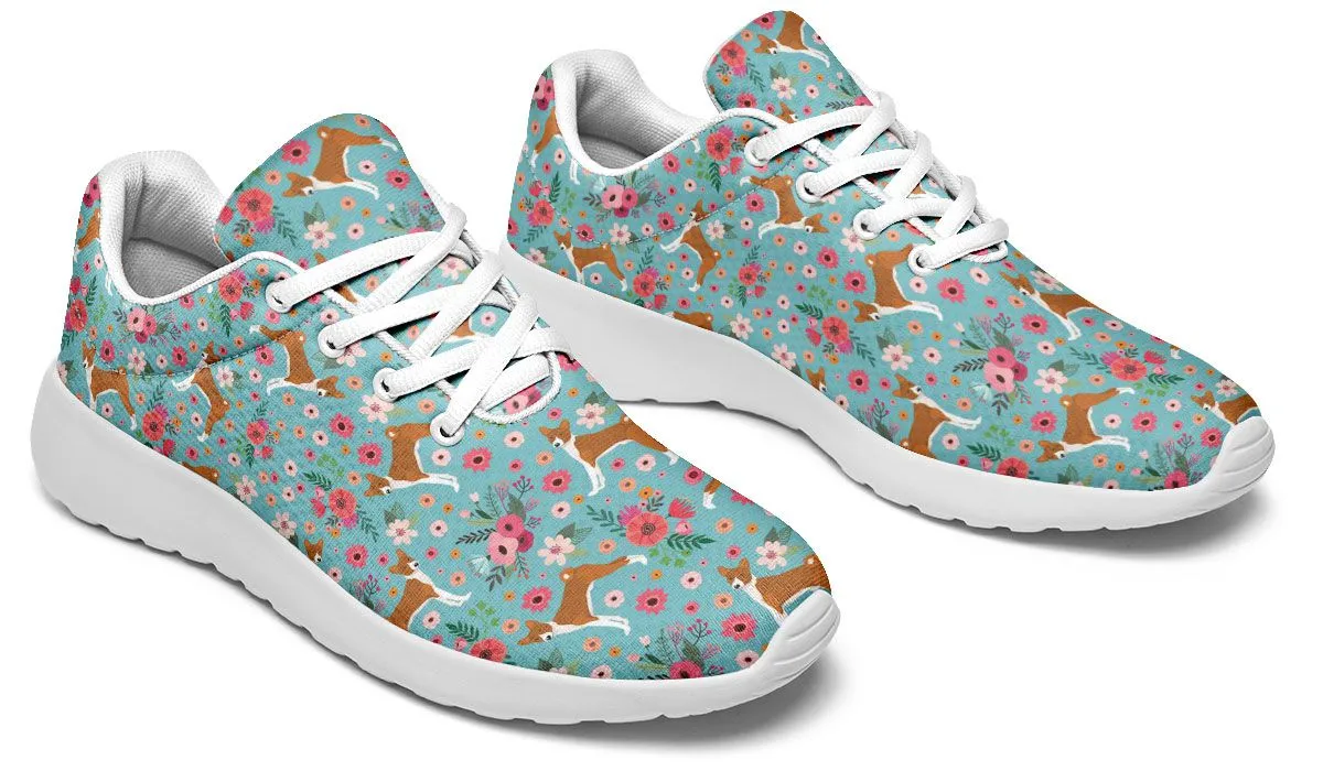 Basenji Flower Sneakers