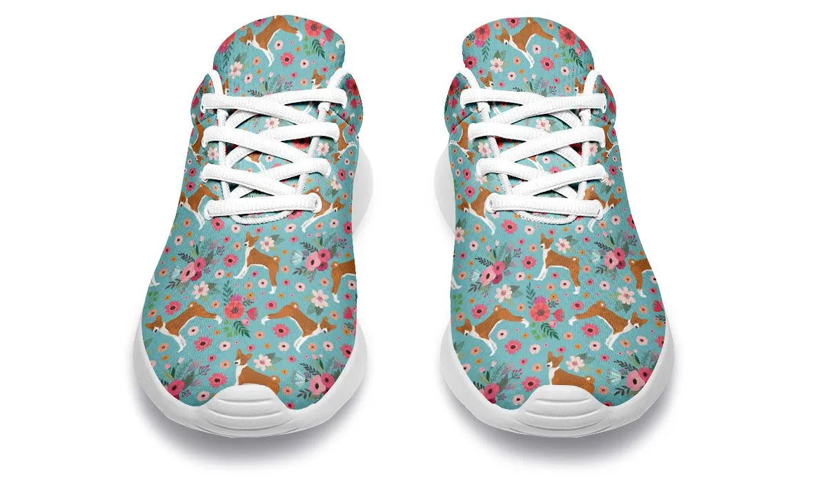 Basenji Flower Sneakers