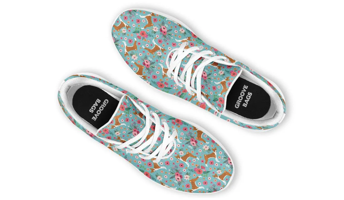 Basenji Flower Sneakers